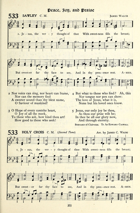 The Methodist Hymnal: Official hymnal of the methodist episcopal church and the methodist episcopal church, south page 375