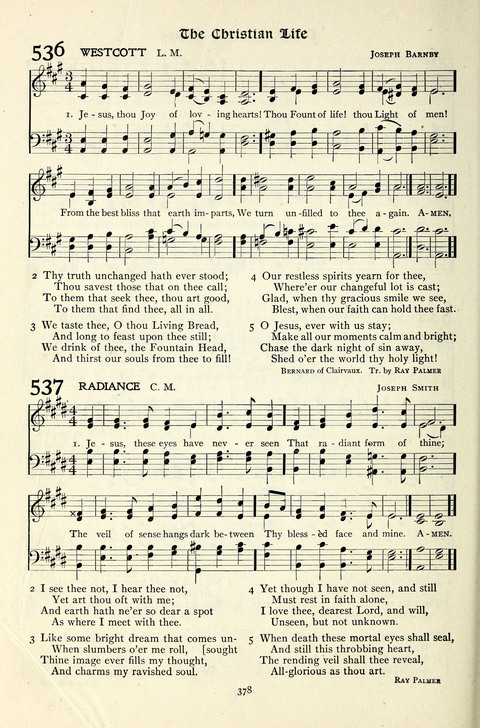 The Methodist Hymnal: Official hymnal of the methodist episcopal church and the methodist episcopal church, south page 378