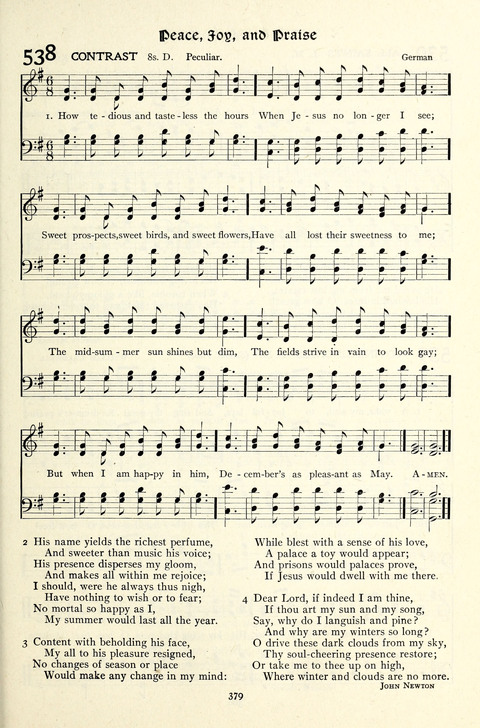 The Methodist Hymnal: Official hymnal of the methodist episcopal church and the methodist episcopal church, south page 379