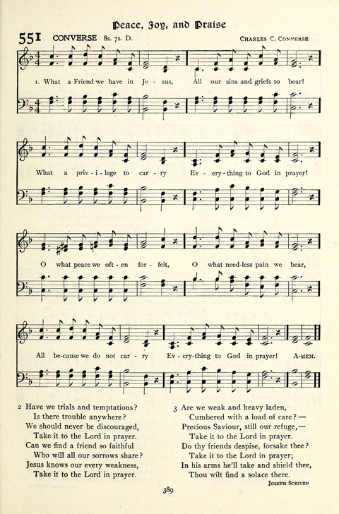 The Methodist Hymnal: Official hymnal of the methodist episcopal church and the methodist episcopal church, south page 389