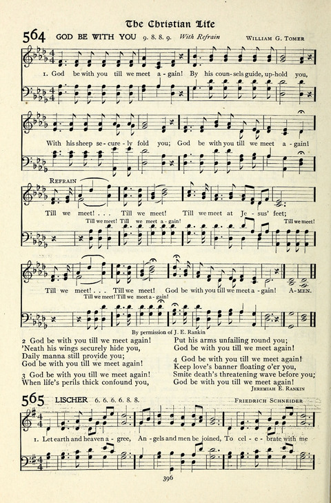 The Methodist Hymnal: Official hymnal of the methodist episcopal church and the methodist episcopal church, south page 396