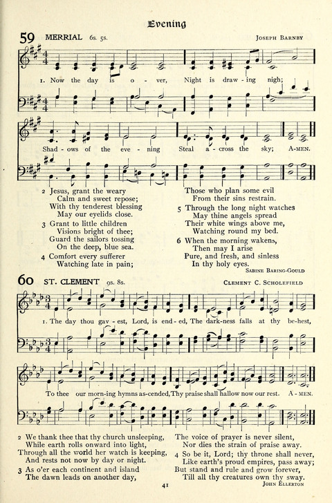 The Methodist Hymnal: Official hymnal of the methodist episcopal church and the methodist episcopal church, south page 41