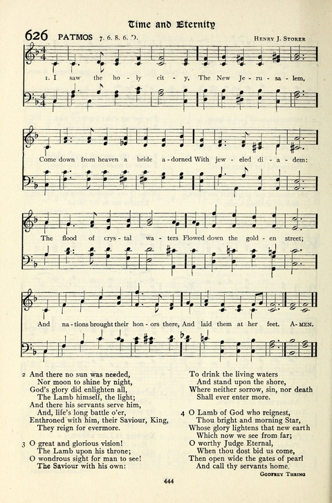 The Methodist Hymnal: Official hymnal of the methodist episcopal church and the methodist episcopal church, south page 444