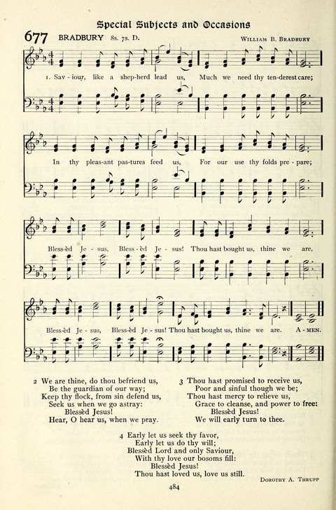 The Methodist Hymnal: Official hymnal of the methodist episcopal church and the methodist episcopal church, south page 484