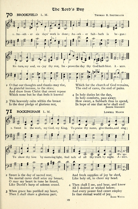 The Methodist Hymnal: Official hymnal of the methodist episcopal church and the methodist episcopal church, south page 49