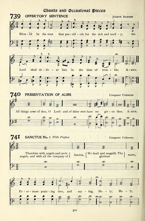 The Methodist Hymnal: Official hymnal of the methodist episcopal church and the methodist episcopal church, south page 522