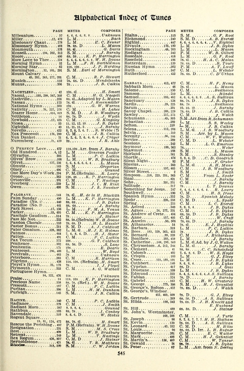 The Methodist Hymnal: Official hymnal of the methodist episcopal church and the methodist episcopal church, south page 545