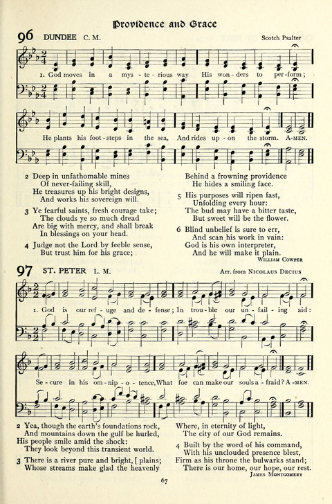 The Methodist Hymnal: Official hymnal of the methodist episcopal church and the methodist episcopal church, south page 67