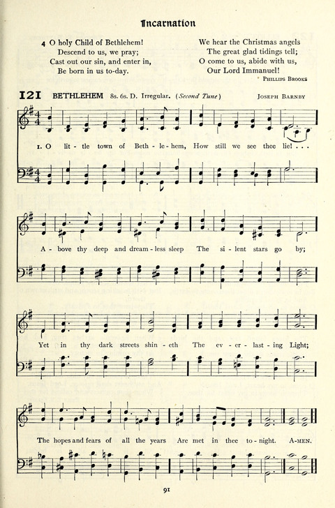 The Methodist Hymnal: Official hymnal of the methodist episcopal church and the methodist episcopal church, south page 91