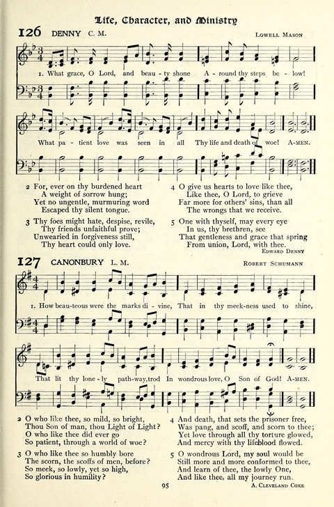 The Methodist Hymnal: Official hymnal of the methodist episcopal church and the methodist episcopal church, south page 95