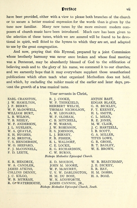 The Methodist Hymnal: Official hymnal of the methodist episcopal church and the methodist episcopal church, south page x