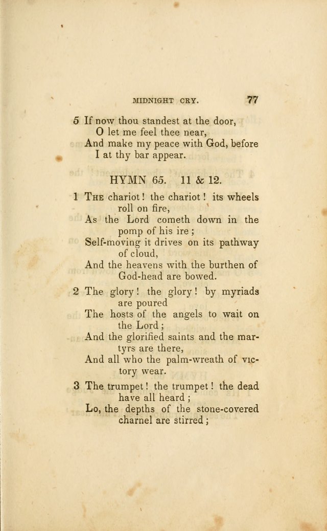 Millennial Harp: or, Second Advent Hymns: designed for the meetings on the second coming of Christ page 149