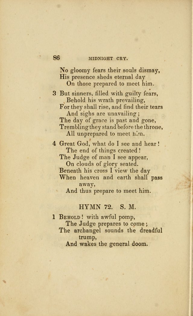 Millennial Harp: or, Second Advent Hymns: designed for the meetings on the second coming of Christ page 158