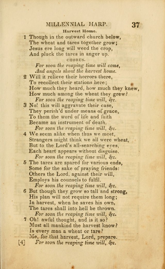 Millennial Harp: or, Second Advent Hymns: designed for the meetings on the second coming of Christ page 37