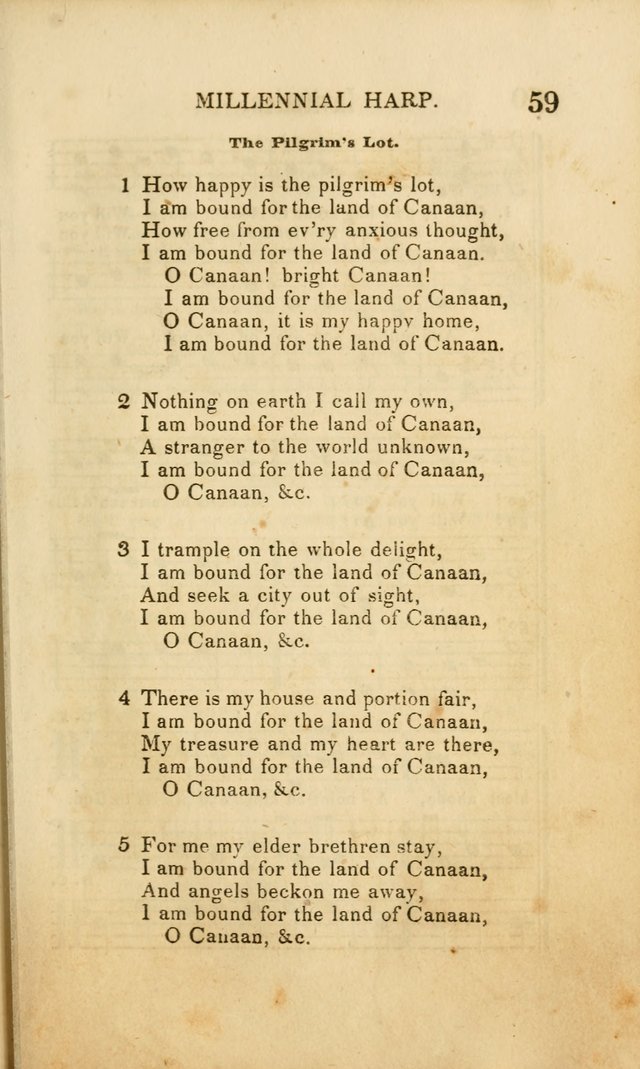 Millennial Harp: or, Second Advent Hymns: designed for the meetings on the second coming of Christ page 59