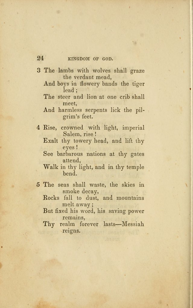 Millennial Harp: or, Second Advent Hymns: designed for the meetings on the second coming of Christ page 96