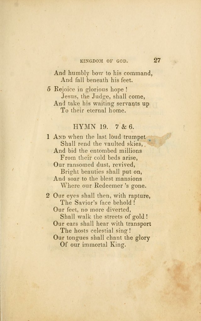 Millennial Harp: or, Second Advent Hymns: designed for the meetings on the second coming of Christ page 99