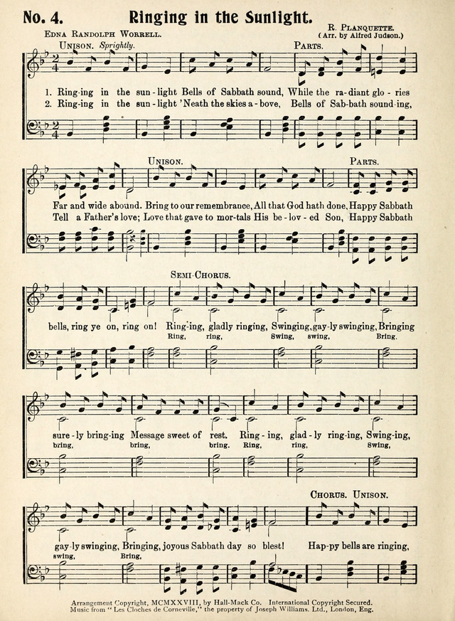 Magnificat: a Hymnal for Sunday Schools page 4