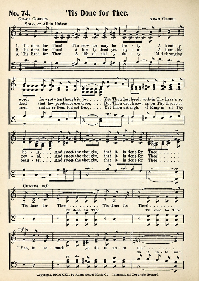 Magnificat: a Hymnal for Sunday Schools page 72