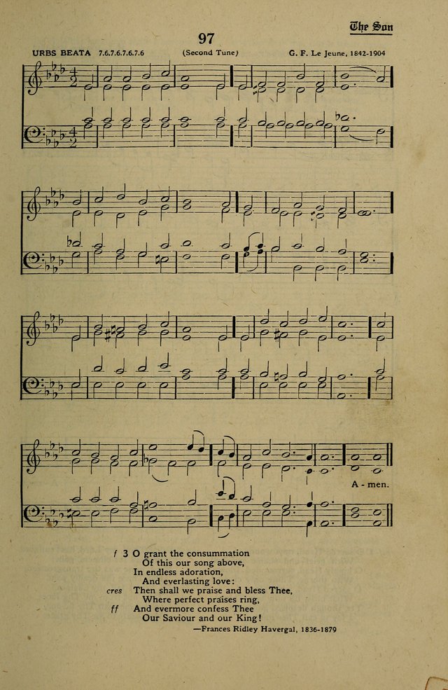 Methodist Hymn and Tune Book: official hymn book of the Methodist Church page 105