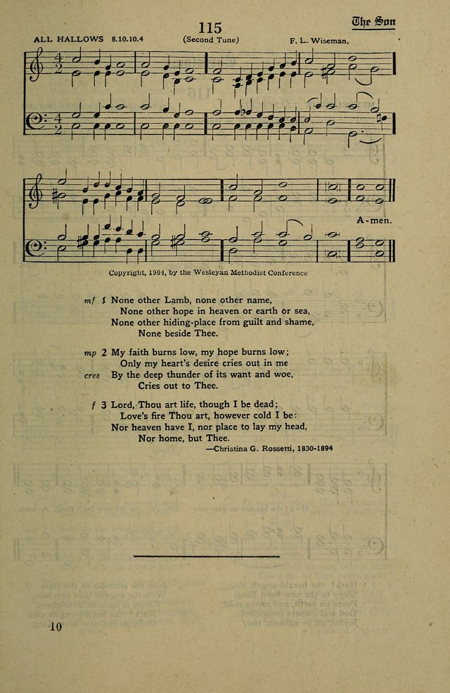 Methodist Hymn and Tune Book: official hymn book of the Methodist Church page 129