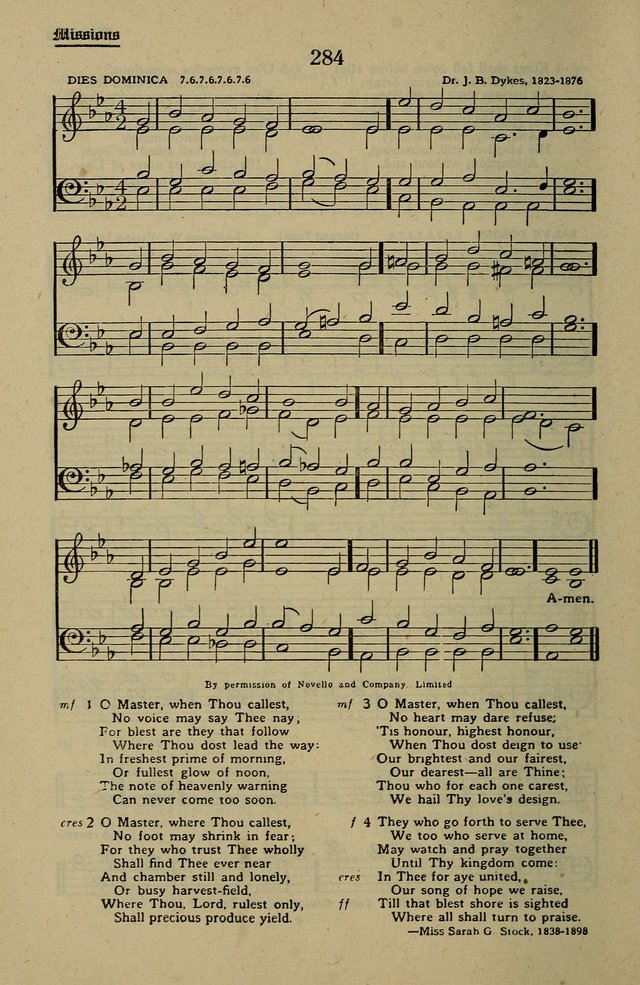 Methodist Hymn and Tune Book: official hymn book of the Methodist Church page 308