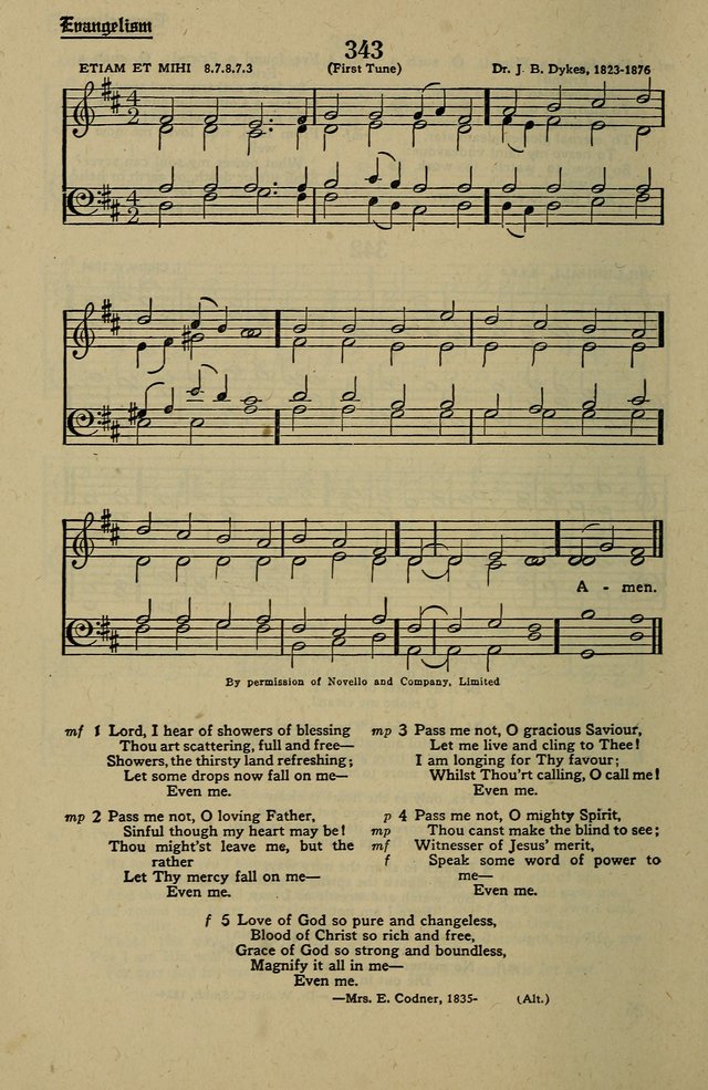 Methodist Hymn and Tune Book: official hymn book of the Methodist Church page 378