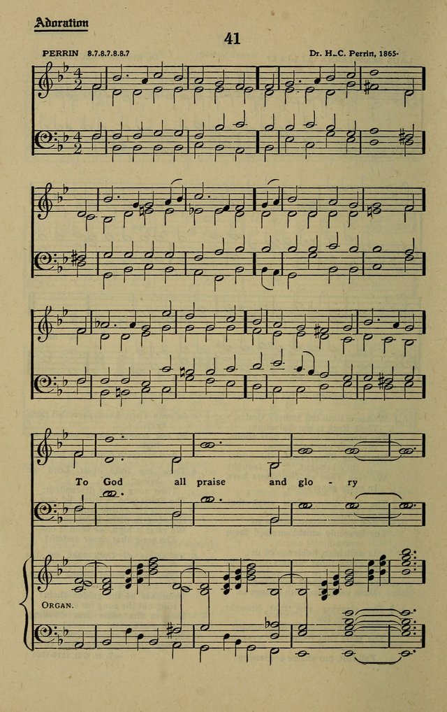 Methodist Hymn and Tune Book: official hymn book of the Methodist Church page 44