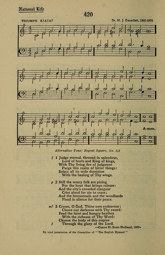 Methodist Hymn and Tune Book: official hymn book of the Methodist Church page 466