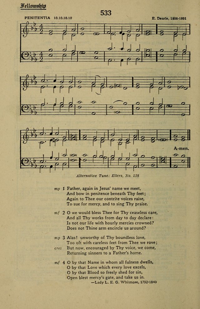 Methodist Hymn and Tune Book: official hymn book of the Methodist Church page 582