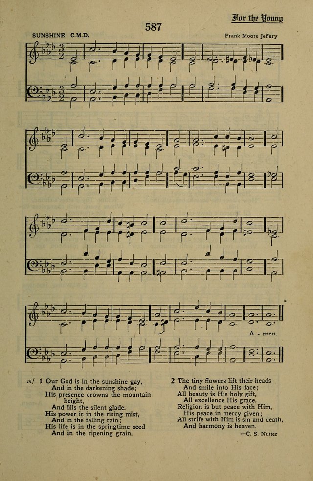 Methodist Hymn and Tune Book: official hymn book of the Methodist Church page 651