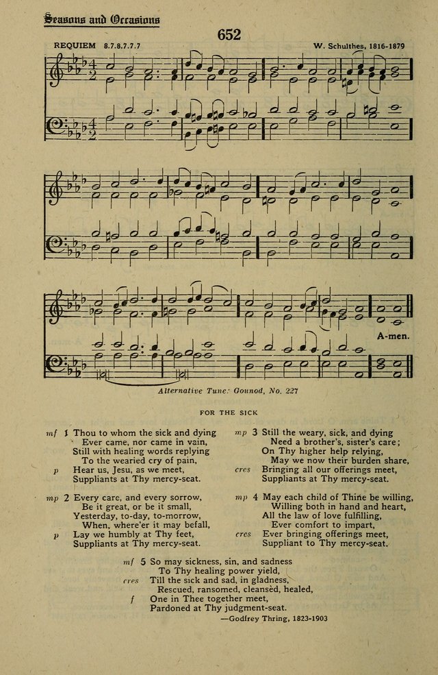 Methodist Hymn and Tune Book: official hymn book of the Methodist Church page 724