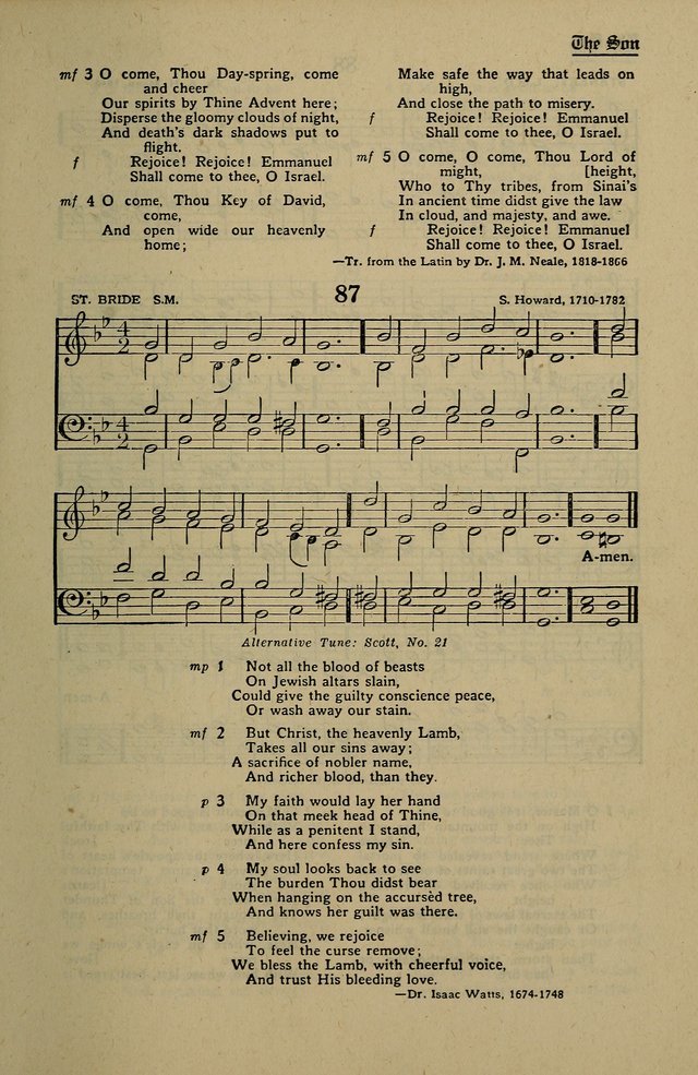 Methodist Hymn and Tune Book: official hymn book of the Methodist Church page 91