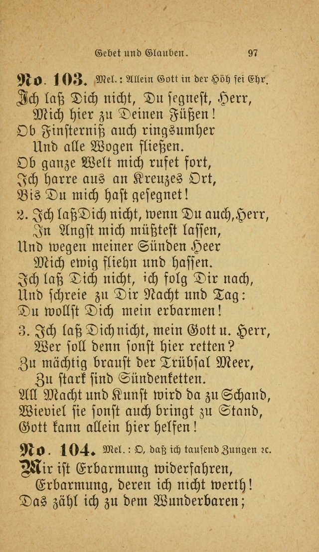 Muntere Lieder: Eine Sammlung der beliebtesten und brauchbarsten Gesänge für Sonntagsschulen und andere christlichen Versammlungen. 3. Aufl. page 102