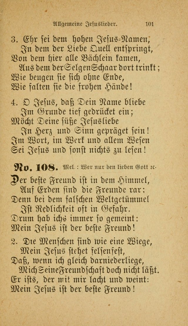 Muntere Lieder: Eine Sammlung der beliebtesten und brauchbarsten Gesänge für Sonntagsschulen und andere christlichen Versammlungen. 3. Aufl. page 106