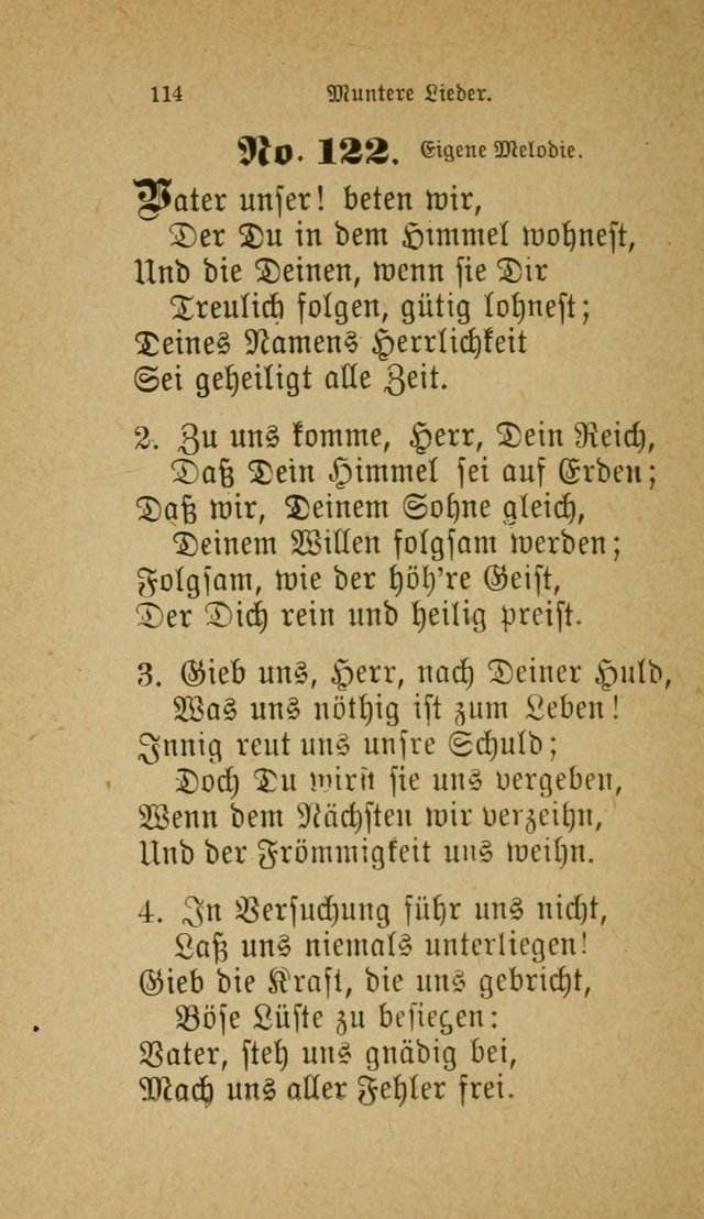 Muntere Lieder: Eine Sammlung der beliebtesten und brauchbarsten Gesänge für Sonntagsschulen und andere christlichen Versammlungen. 3. Aufl. page 119