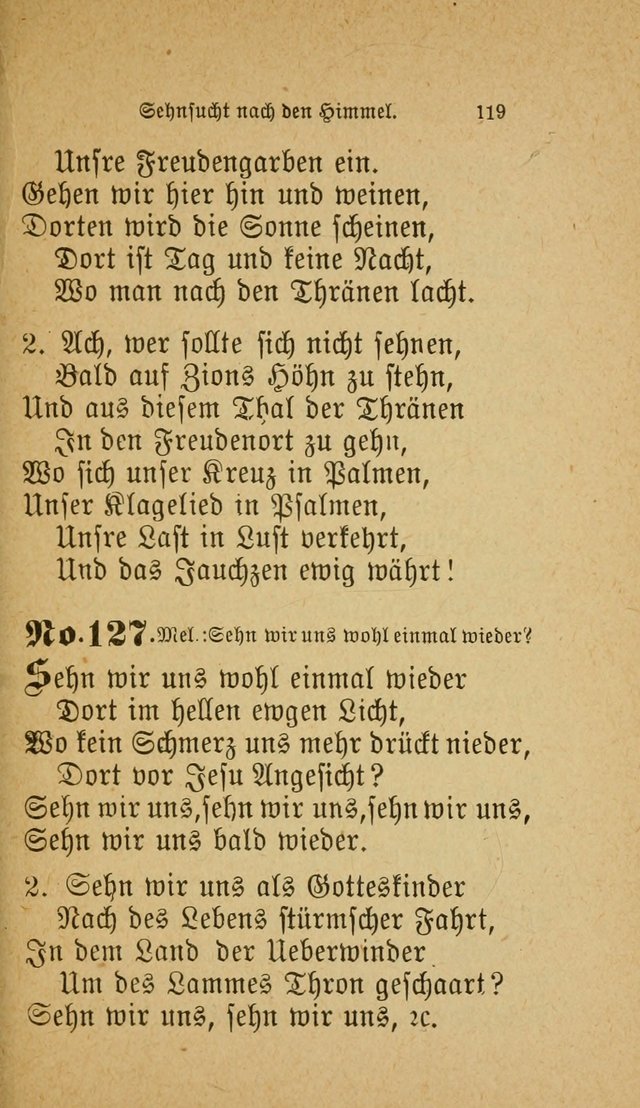 Muntere Lieder: Eine Sammlung der beliebtesten und brauchbarsten Gesänge für Sonntagsschulen und andere christlichen Versammlungen. 3. Aufl. page 124