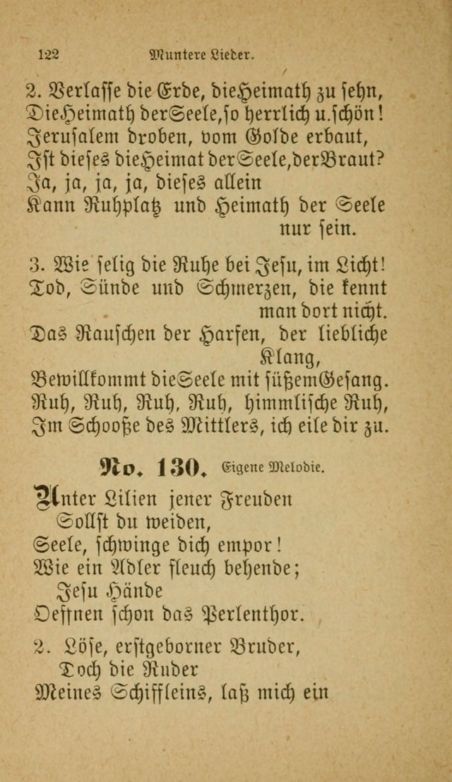 Muntere Lieder: Eine Sammlung der beliebtesten und brauchbarsten Gesänge für Sonntagsschulen und andere christlichen Versammlungen. 3. Aufl. page 127