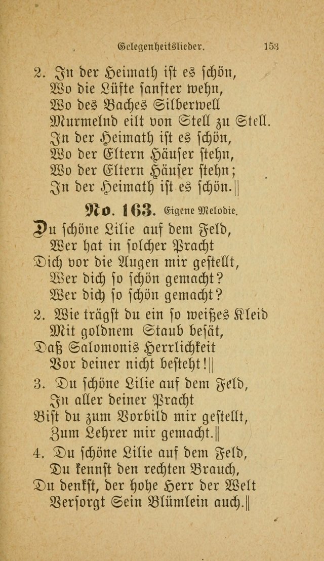 Muntere Lieder: Eine Sammlung der beliebtesten und brauchbarsten Gesänge für Sonntagsschulen und andere christlichen Versammlungen. 3. Aufl. page 158