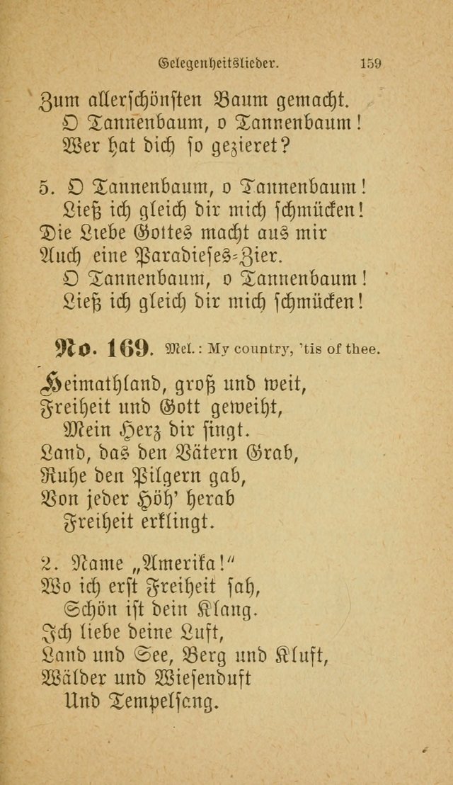 Muntere Lieder: Eine Sammlung der beliebtesten und brauchbarsten Gesänge für Sonntagsschulen und andere christlichen Versammlungen. 3. Aufl. page 164