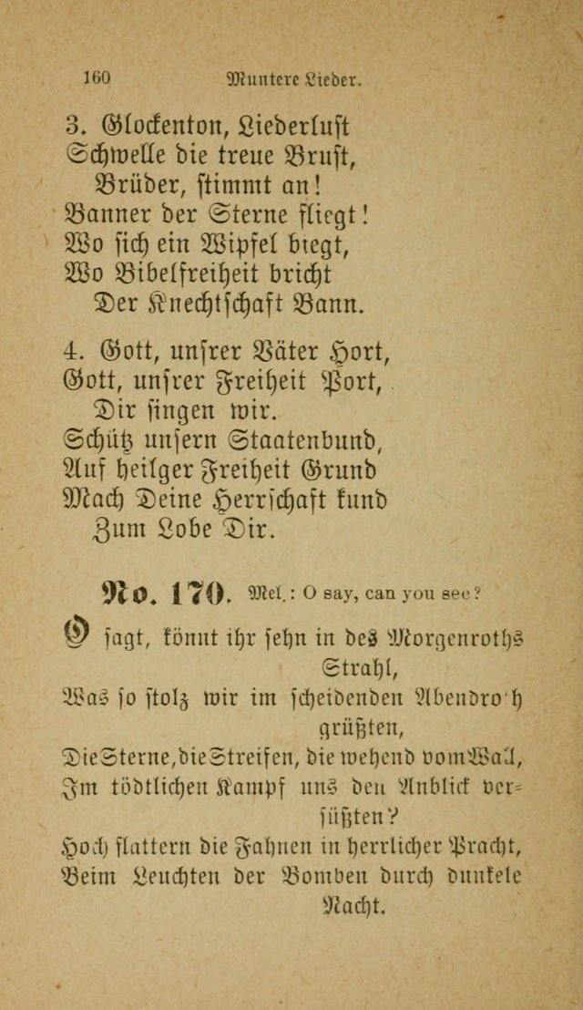 Muntere Lieder: Eine Sammlung der beliebtesten und brauchbarsten Gesänge für Sonntagsschulen und andere christlichen Versammlungen. 3. Aufl. page 165