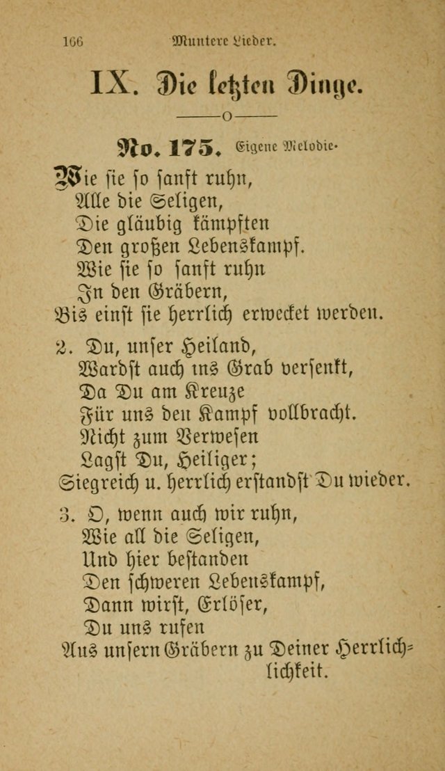 Muntere Lieder: Eine Sammlung der beliebtesten und brauchbarsten Gesänge für Sonntagsschulen und andere christlichen Versammlungen. 3. Aufl. page 171