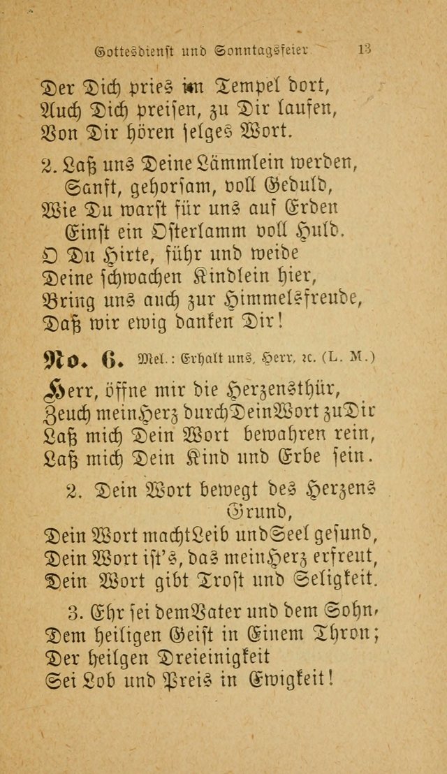 Muntere Lieder: Eine Sammlung der beliebtesten und brauchbarsten Gesänge für Sonntagsschulen und andere christlichen Versammlungen. 3. Aufl. page 18