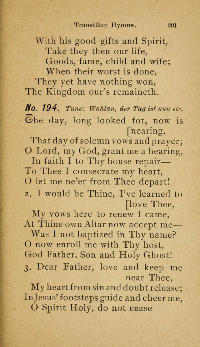 Muntere Lieder: Eine Sammlung der beliebtesten und brauchbarsten Gesänge für Sonntagsschulen und andere christlichen Versammlungen. 3. Aufl. page 206