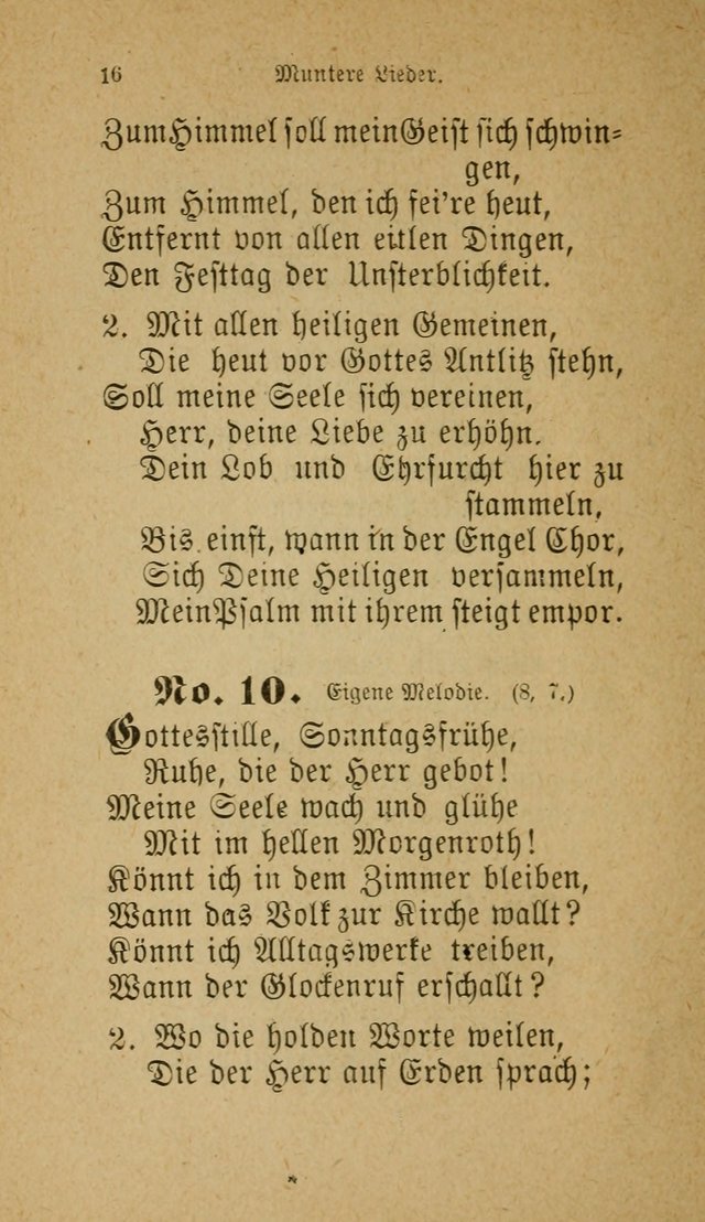 Muntere Lieder: Eine Sammlung der beliebtesten und brauchbarsten Gesänge für Sonntagsschulen und andere christlichen Versammlungen. 3. Aufl. page 21