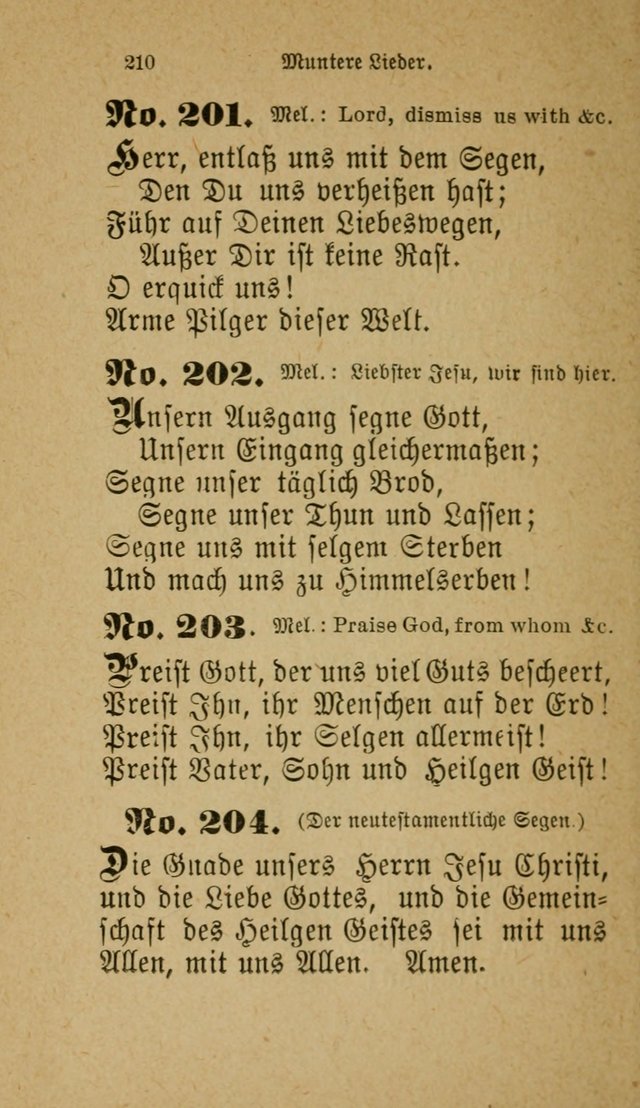 Muntere Lieder: Eine Sammlung der beliebtesten und brauchbarsten Gesänge für Sonntagsschulen und andere christlichen Versammlungen. 3. Aufl. page 215