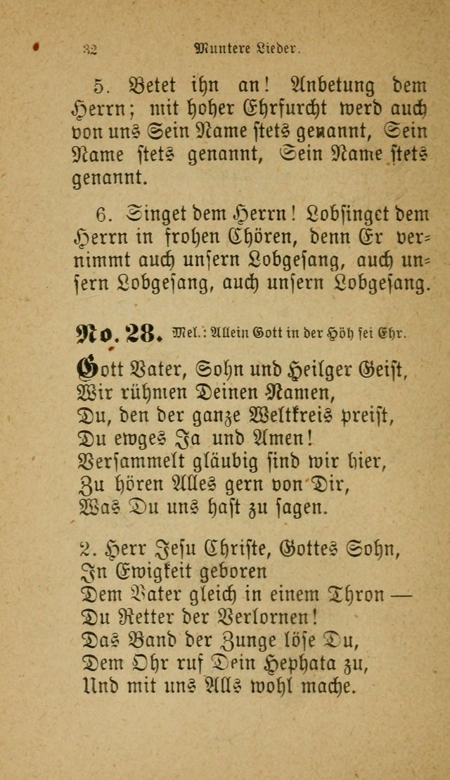 Muntere Lieder: Eine Sammlung der beliebtesten und brauchbarsten Gesänge für Sonntagsschulen und andere christlichen Versammlungen. 3. Aufl. page 37