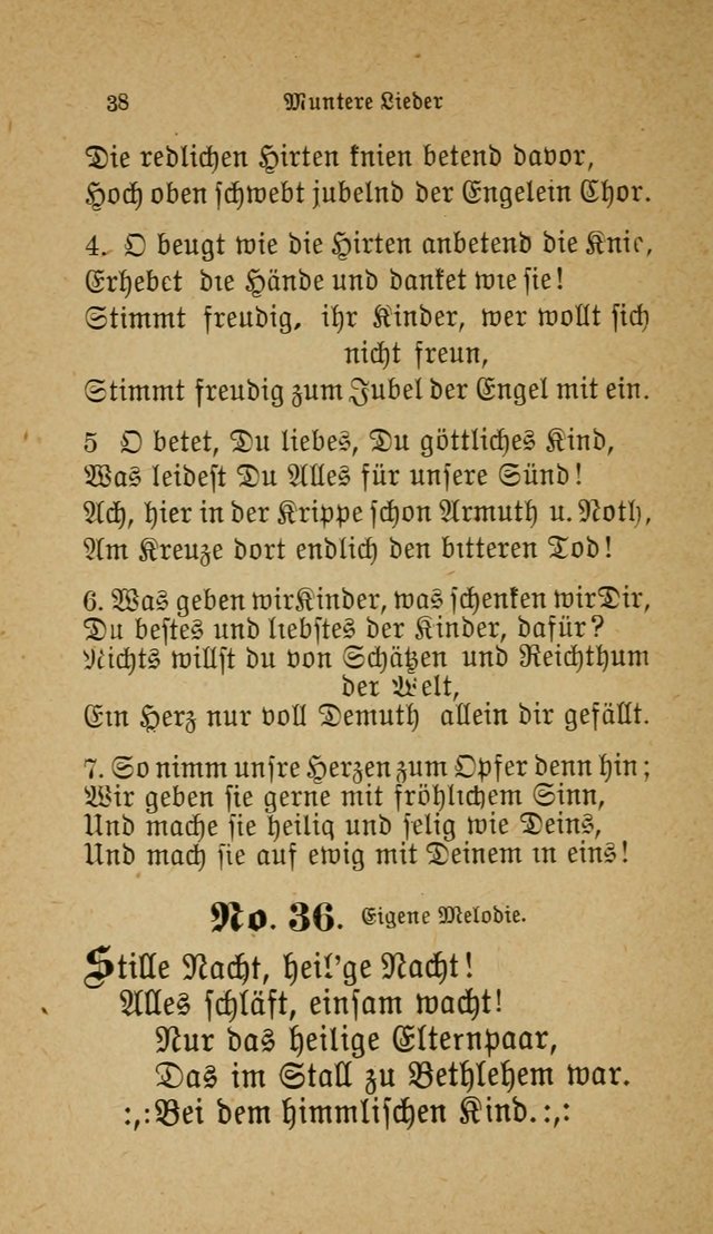 Muntere Lieder: Eine Sammlung der beliebtesten und brauchbarsten Gesänge für Sonntagsschulen und andere christlichen Versammlungen. 3. Aufl. page 43