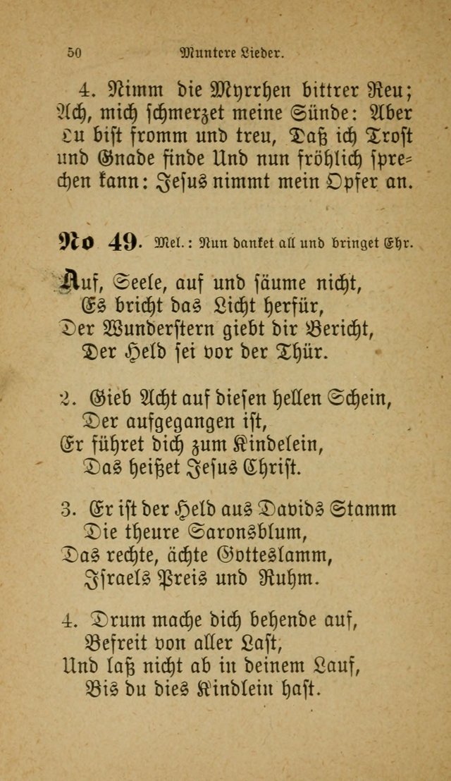 Muntere Lieder: Eine Sammlung der beliebtesten und brauchbarsten Gesänge für Sonntagsschulen und andere christlichen Versammlungen. 3. Aufl. page 55