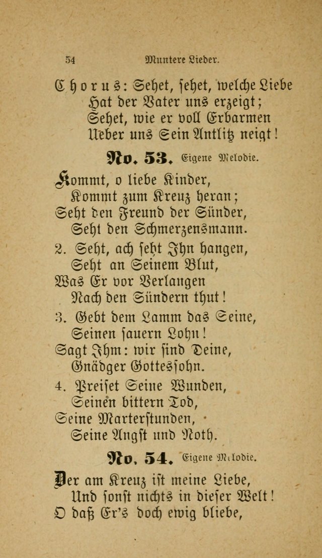 Muntere Lieder: Eine Sammlung der beliebtesten und brauchbarsten Gesänge für Sonntagsschulen und andere christlichen Versammlungen. 3. Aufl. page 59